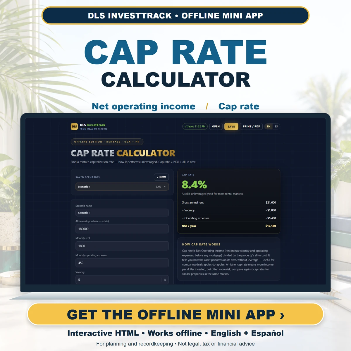 Cap Rate Calculator