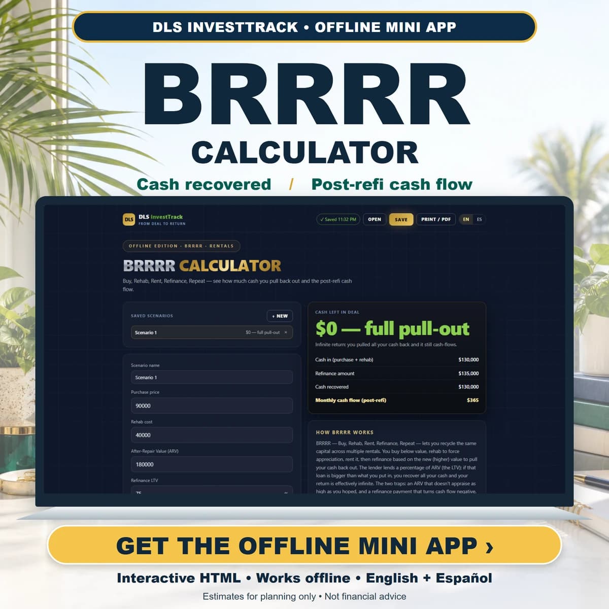 BRRRR Calculator