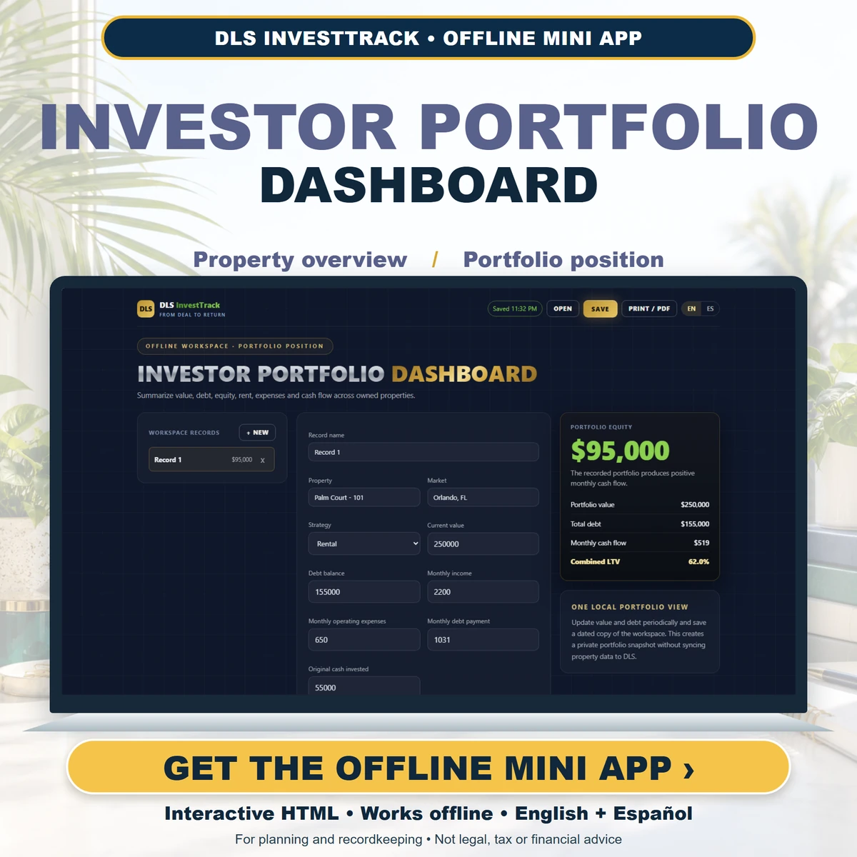 Investor Portfolio Dashboard