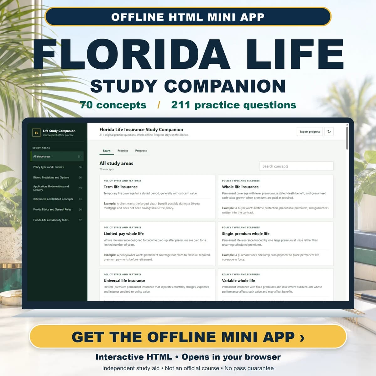 Florida Life Insurance Study Companion cover